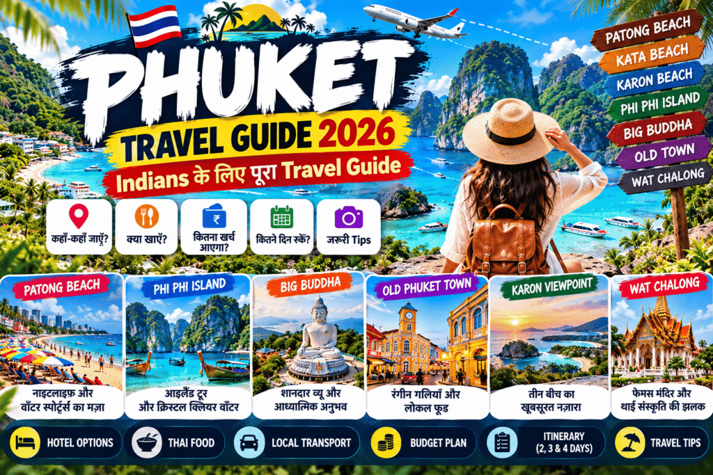 Phuket Travel Guide 2026: Beaches, Places, Budget & Tips for Indians